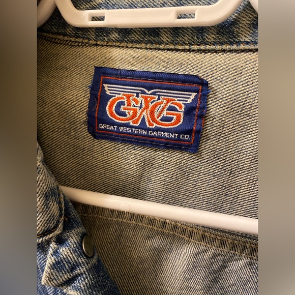 Vintage Light Blue Denim Jacket Great Western Garment Co (M) - Picture 2 of 11